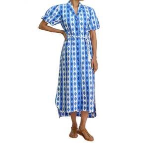 NEW VERANDAH stripe shirt dress in blue/white stripe